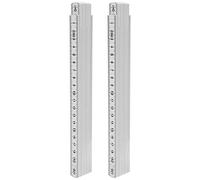 Règle pliante,2 pièces 2 m Mètre pliant,règle de charpentier,avec fractions de pouce faciles à lire,règle en acier inoxydable outil de travail du bois règle de construction composite légère, Mètr