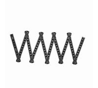 Règle pliante de 2 m, dix pièces pliables, règle de charpentier polyvalente, légère et compacte, outil de mesure de lecture intérieure pour les projets éducatifs de bricolage (1M)