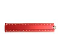Règle Pliante De Style Simple En Alliage D'aluminium,Règle De Papeterie Créative En Métal Pliable 15cm 30cm,Outil De Mesure De Dessin Pour Étudiant - Type Red