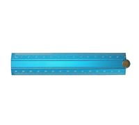 Règle Pliante De Style Simple En Alliage D'aluminium,Règle De Papeterie Créative En Métal Pliable 15cm 30cm,Outil De Mesure De Dessin Pour Étudiant - Type Blue