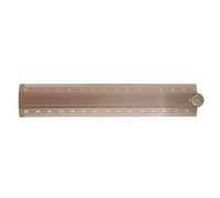 Règle Pliante De Style Simple En Alliage D'aluminium,Règle De Papeterie Créative En Métal Pliable 15cm 30cm,Outil De Mesure De Dessin Pour Étudiant - Type Khaki