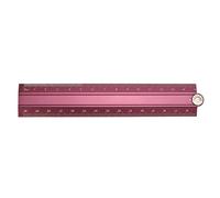 Règle Pliante De Style Simple En Alliage D'aluminium,Règle De Papeterie Créative En Métal Pliable 15cm 30cm,Outil De Mesure De Dessin Pour Étudiant - Type Wine Red