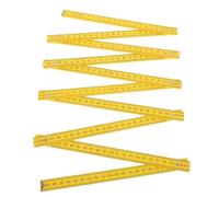 Règle Pliante Double Face 2 Mètres en Bois de Bouleau pour Travail du | Graduations Précises, Pliable en Dix Sections, Portable Enseignants