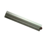 Règle pliante en alliage d ' aluminium pour droites, Grey | Finition en alliage d ' aluminium anodisé, joint de rivet en métal et arrondis, forme pliante pour trousses à