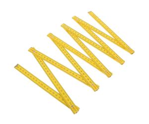 Règle Pliante en Bois de Bouleau Métrique 2m Double Face Dix Sections | Graduations Lisibles et Résistantes, Pliage Compact, Outil Pratique pour Étudiants, Bricoleurs, Chantier, Bureau et Planches