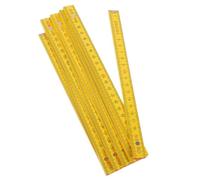Règle Pliante Graduations Métriques en Bois de Bouleau 2 Mètres Double | Pliable en Dix Sections Lecture Rapide, Usage pour Carrelage et Tuyaux, pour Étudiants et Chantiers