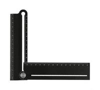 Règle pliante multifonction avec rapporteur et boussole pour mesure précise de l'angle, dessin au trait droit et parallèle - Aluminium A