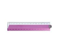 Règle pliante multifonction pour enfants, 15 cm pliée à 30 cm, étendue, ergonomique, en aluminium, pliable droit