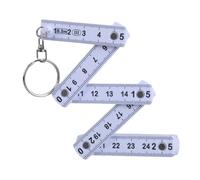 Règle pliante polyvalente, porte-clés, règle de poche, appareil de mesure à usages multiples, 50 cm, pour une mesure rapide et facile