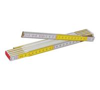 Règle Pliante Stabila 01128 600 Série 617 - Blanc/Jaune - 2M