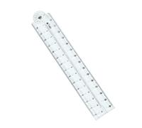 Règle pliante transparente de mesure de la longueur 0-30 cm échelle mathématique outil de mesure pour dessin salle de classe outil de mesure