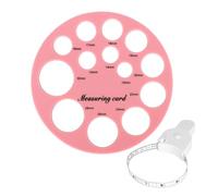 Règle pour en silicone - Jauge de flexible, règles de semelles circulaires avec échelle millimétrique | Outil d'allaitement pour les nouvelles mamans pour assurer le confort, règle