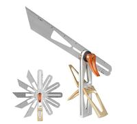 Règle Pour La Menuiserie,Règle De Mesure D'Angle - Avec Gabarit à Queue d'et Jauge de Marquage en T Coulissante pour Travail du Bois | pour Coupe, Mesure, Bricolage Précise, Atelier et Maison