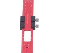 Règle pour le travail du bois 160mm en alliage d'aluminium Règle de traçage précise avec butée coulissante