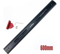 Règle pour le travail du bois, alliage d'aluminium durable, échelles faciles à lire, jeu de 600mm