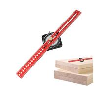 Règle pour le travail du bois - Compas réglable à 360 degrés avec pointe canneleuse - Outil de précision pour marquer des coins en menuiserie - Pour la fabrication de meubles, tournage, construction