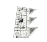 Règle pour - Outil de tissu transparent à 45 degrés | Règle triangulaire pour et matelassage, pour la couture, la broderie, le tricot, le crochet, le tissage, l'artisanat, l'enroulement et le studio à