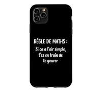 Règle Professeur de Math Humour mathématiques Prof de Maths Coque pour iPhone 11 Pro Max