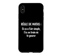 Règle Professeur de Math Humour mathématiques Prof de Maths Coque pour iPhone XS Max