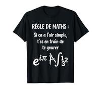 Règle Professeur de Math Humour mathématiques Prof de Maths T-Shirt