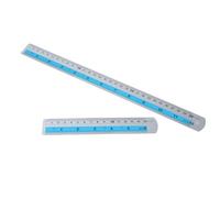 Règle professionnelle en métal à bords droits avec mesures impériales et métriques 15,2 cm et 30,5 cm pour projet de mesure professionnelle