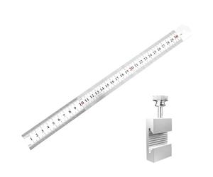 Règle professionnelle multi-échelle avec poignée antidérapante et résistance pour le travail du bois