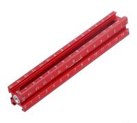 Règle quadrilatérale multifonction réglable avec base magnétique pour les tâches de construction - Compatible avec le bois, le carrelage, la coupe de tapis et le papier peint (C)