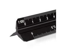 Règle rchitectonique en aluminium, échelle triangulaire 30 cm, échelles métriques 1:20, 1:25, 1:50, 1:100, 1:200, 1:500 standard, pour architectes/ingénieurs