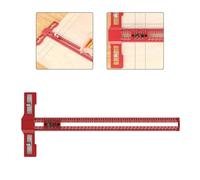 Règle rectangulaire coulissante de 40,6 cm, en alliage d'aluminium pour outil de traçage de précision pour le travail du bois et du métal, mesure métrique et impériale