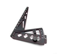 Règle réglable adaptée pour les modèles généraux de voitures télécommandées à l'échelle 1/8 1/10, offrant un réglage et un contrôle de carrossage à 15 degrés (noir et rouge)