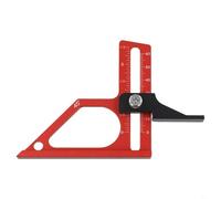 Règle réglable de hauteur de scie de table 0-60 mm avec double métrique et échelle impériale pour le travail du bois, le bricolage, la fabrication de meubles