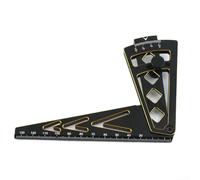 Règle réglable en métal pour voitures télécommandées à l'échelle 1/8 1/10 conçue pour un réglage précis de carrossage à 15 degrés afin d'optimiser la maniabilité et la performance du véhicule (noir