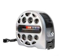 Règle rétractable en acier inoxydable avec design creux pour un nettoyage facile et marquages double face pour les artisans professionnels (5m19)