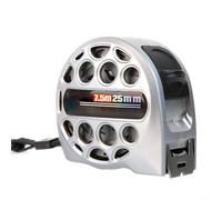 Règle rétractable en acier inoxydable avec finition résistante et marquage à ruban double face, parfaite pour les artisans, les décorateurs et les utilisateurs généraux (7,5 m25)