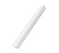 Règle robuste en alliage d'aluminium conçue pour une utilisation répétée avec un système de mesure protecteur et précis de 0,1 cm et un dégagement des bords non marquants