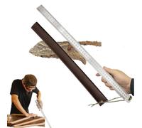 Règle robuste (unité de mesure : pouces et cm), règles d'autodéfense, règles en acier inoxydable de 50,8 cm, kit de règles en métal, bord droit parfait pour les architectes, dessinateurs et ingénieurs