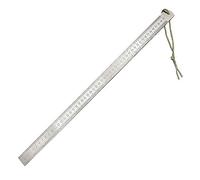 Règle robuste (unité de mesure : pouces et cm), règles en métal en acier inoxydable de 50,8 cm, auto-défense, bord droit parfait pour les architectes avec table pouce/métrique