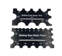 Règle Sécurité pour yeux Plastique 4 à 32mm Règle Sécurité pour | Set 2 , plastique , couvre toutes tailles pour yeux sécurité, tricot et couture