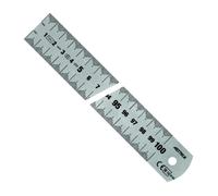 Regle semi rigide chrom.grad var 1000x30mm METRICA - 24322