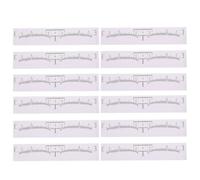 Règle Simple pour Mesurer les Sourcils, 100 Pièces, Pvc Papier | Blanc, Usage Unique, Flexible, pour Experts Maquillage et Débutants, Lot Pratique pour Gagner du Temps