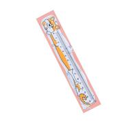 Règle souple en forme de chats de 15 cm avec échelle transparente, outil de mesure droit pour dessins doux avec échelle adorables chats