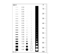 Règle souple for jauge de ligne de point, carte de comparaison de taches de surface, règle PET hautement transparente for test de référence de contrôle qualité en usine(3)