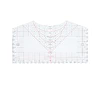 Règle T Shirt, Guide d'Alignement Acrylique Transparent pour Presse à | Acrylique Transparent Marquages Noirs Rouges Gabarits Épaules Lignes Grille Col Rond Col V Tailles Universelles Adultes
