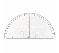 Règle topographique militaire, Règle semi-circulaire