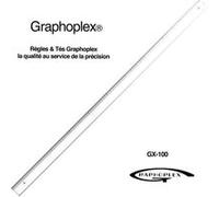 Règle transparente 1 biseau + bosselage 100 cm - graphoplex G