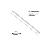 Règle transparente 1 biseau + bosselage 40 cm - graphoplex