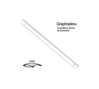 Règle transparente 1 biseau + bosselage 60 cm - graphoplex