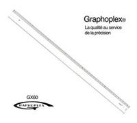 Règle transparente 1 biseau + bosselage 60 cm - graphoplex G