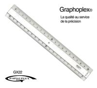 Règle Transparente 2 Biseaux + Bosselage 20 Cm