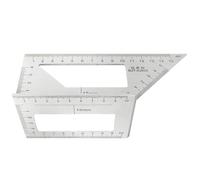 Règle triangulaire à onglet - Outil carré multi-angles | Rapporteur carré 45/90 degrés | Règle triangulaire à onglet de haute précision | Outil de mesure pour projets de travail du bois